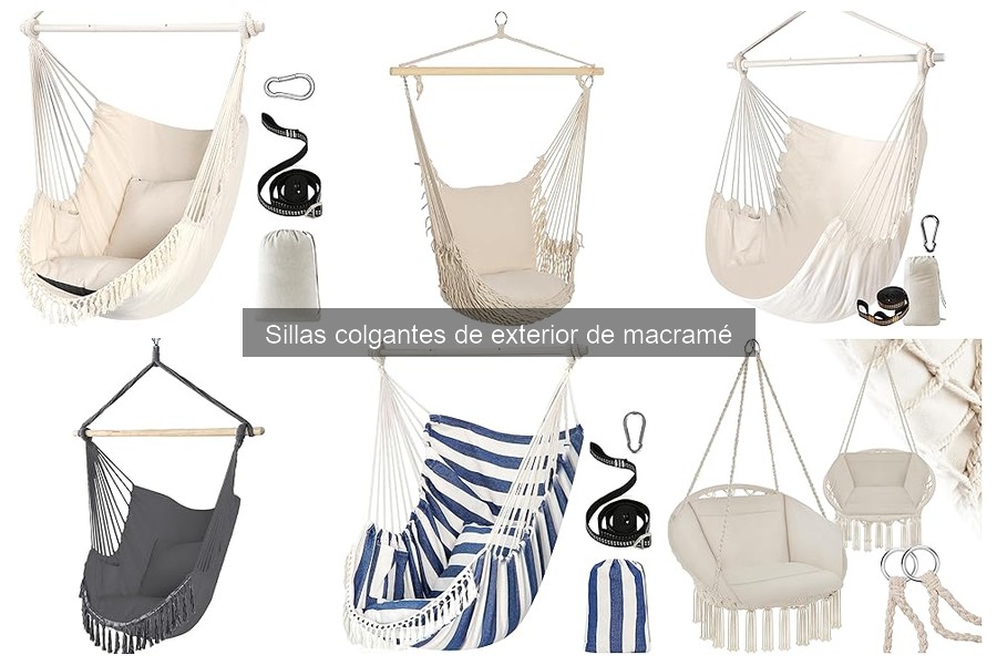 Mejores marcas de sillas colgantes de macramé para exterior