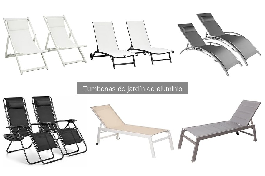 Mejores marcas de tumbonas de jardín de aluminio 2023