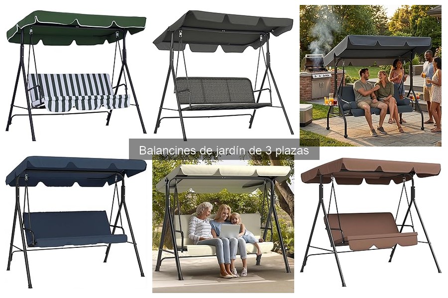 Mejores materiales para balancines de jardín de 3 plazas