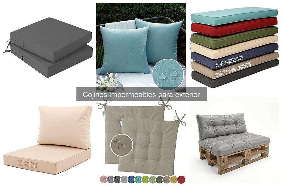 Mejores materiales para cojines impermeables de exterior