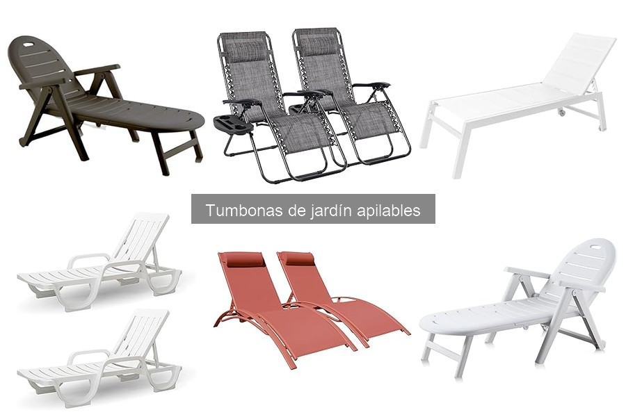Mejores materiales para tumbonas de jardín apilables