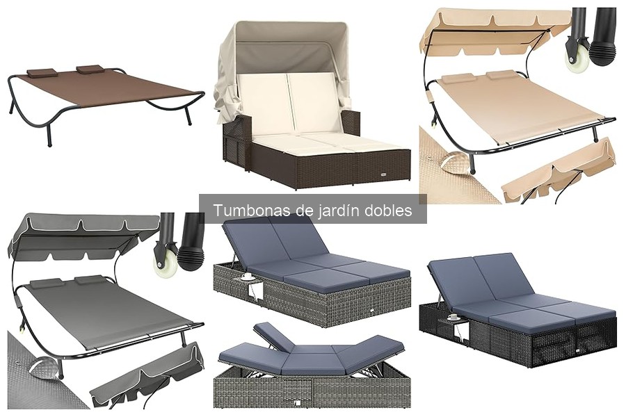 Mejores materiales para tumbonas de jardín dobles