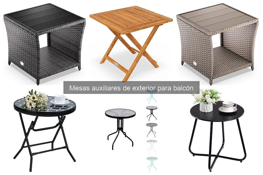 Mejores mesas auxiliares de exterior para balcones pequeños