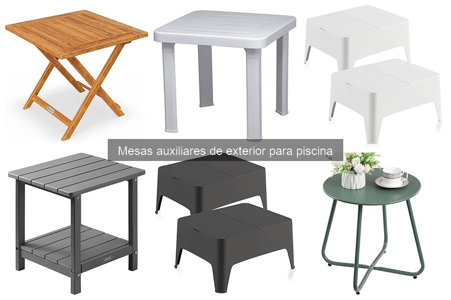 Mejores mesas auxiliares para piscina según material