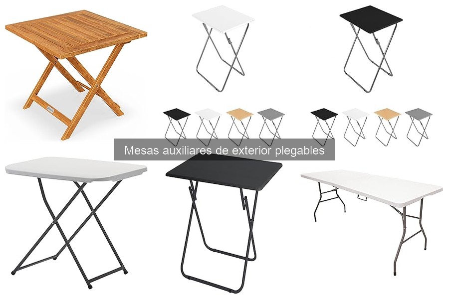 Mejores mesas auxiliares plegables para balcones pequeños