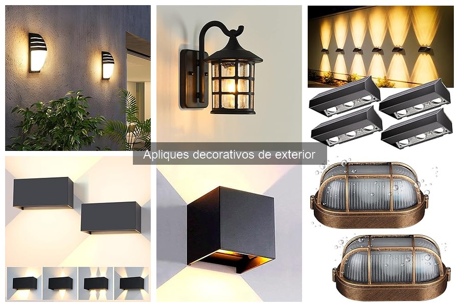 Mejores ofertas en apliques decorativos de exterior