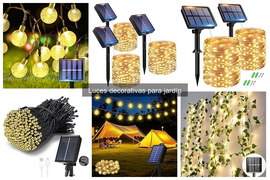 Mejores ofertas en luces decorativas para jardín