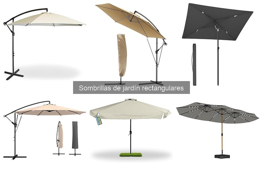 Mejores ofertas en sombrillas de jardín rectangulares 2023