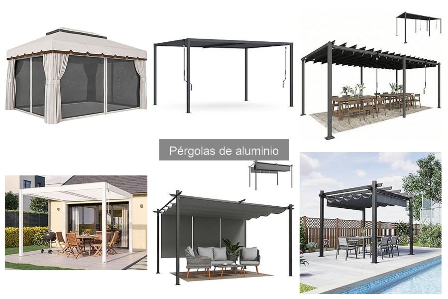 Mejores pérgolas de aluminio para patios pequeños