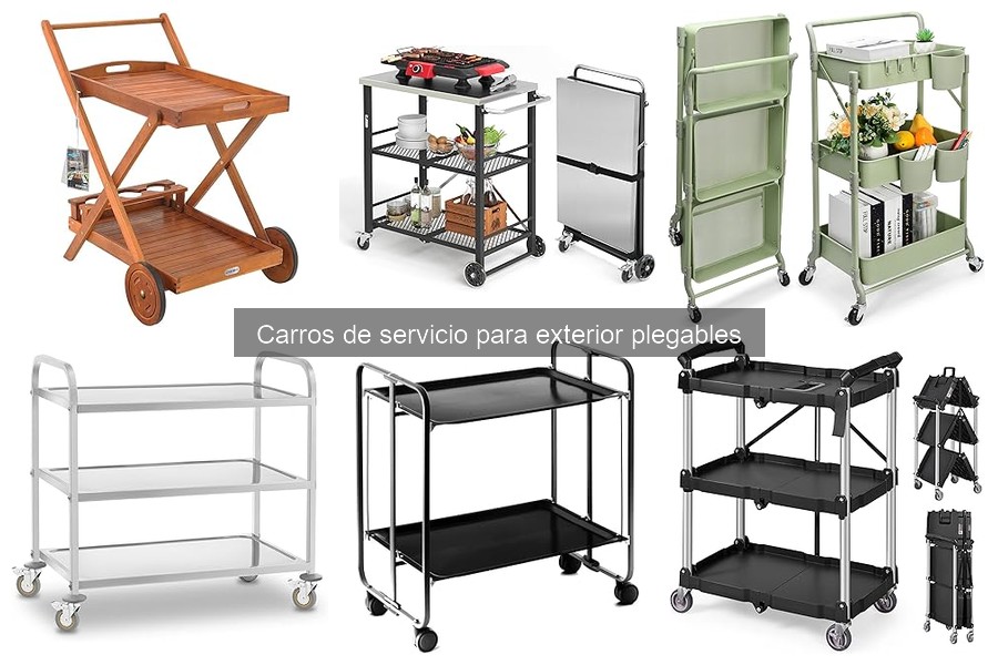 Mejores precios para carros de servicio plegables exterior
