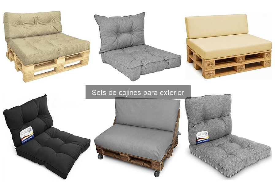 Mejores sets de cojines para exterior en patios pequeños