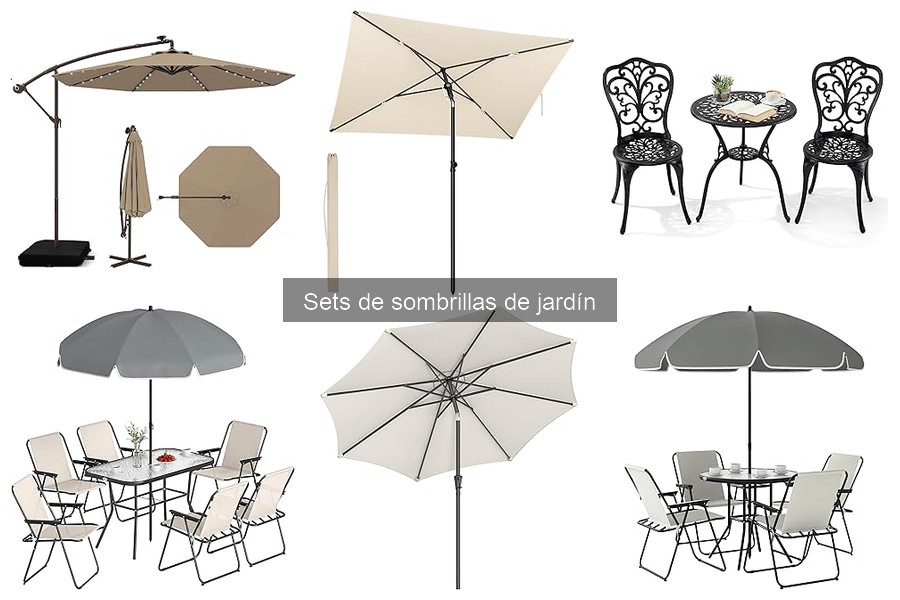 Mejores sets de sombrillas de jardín para familias en 2023