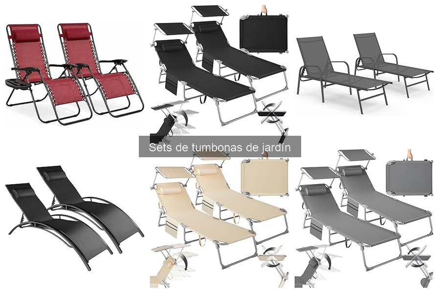 Mejores sets de tumbonas de jardín para espacios pequeños