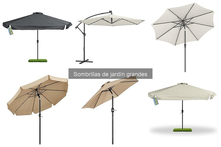 Mejores sombrillas de jardín grandes para familias