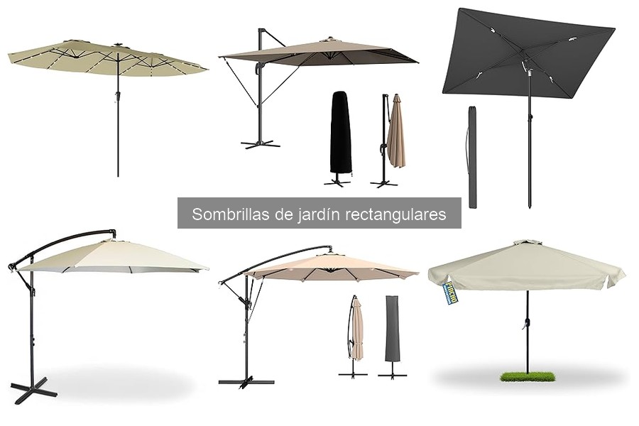Mejores sombrillas de jardín rectangulares para patios pequeños