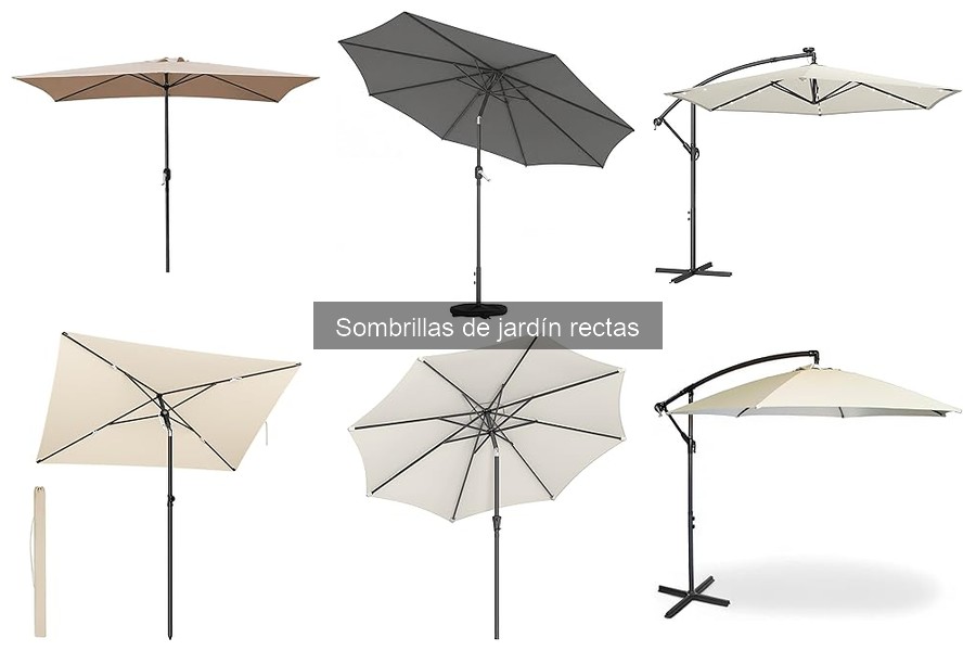 Mejores sombrillas de jardín rectas para espacios pequeños