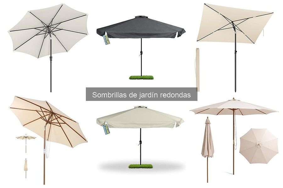 Mejores sombrillas de jardín redondas para espacios pequeños