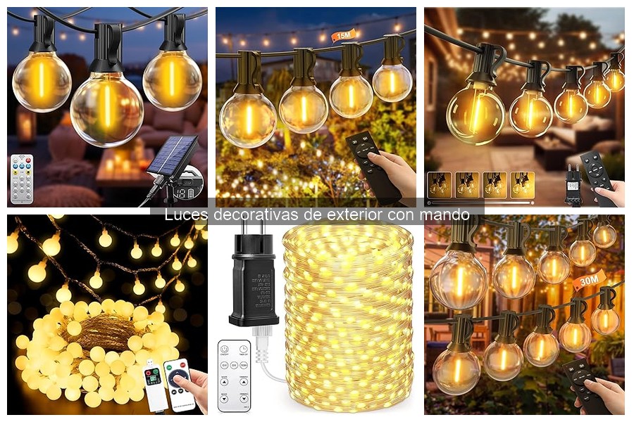 Mejores tiendas para comprar luces decorativas de exterior con mando
