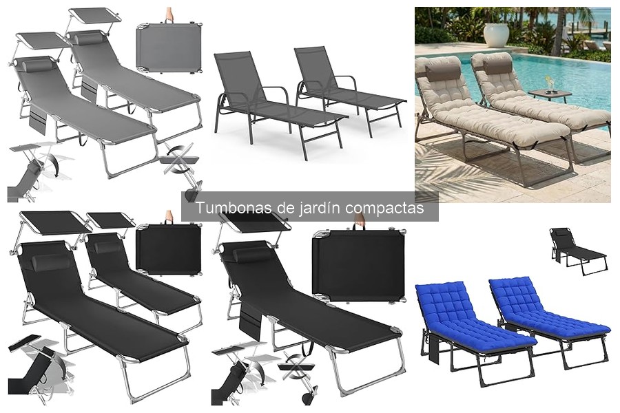 Mejores tiendas para comprar tumbonas de jardín compactas en oferta
