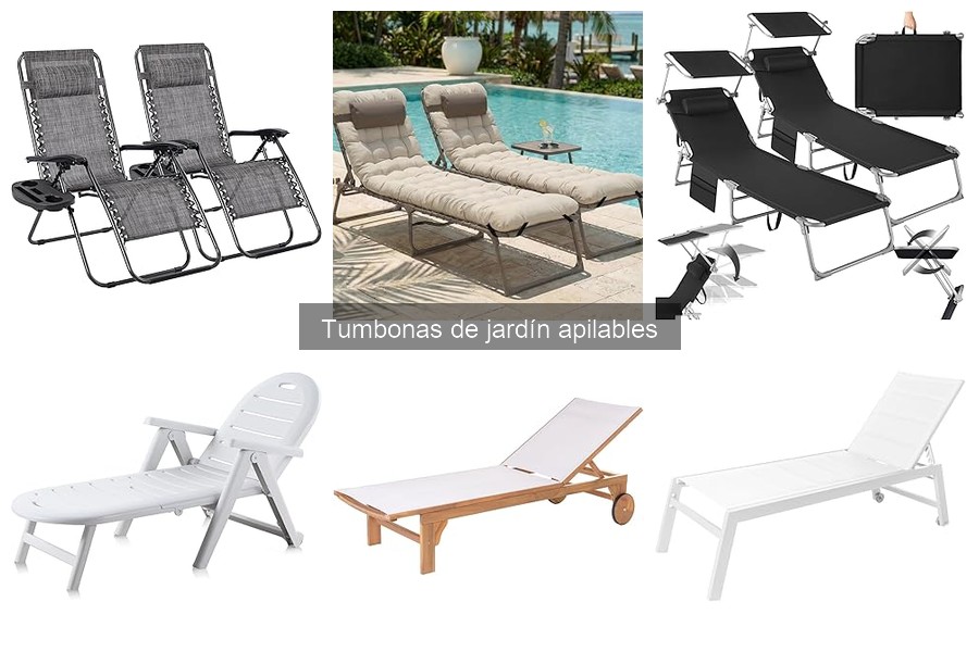Mejores tumbonas apilables para terrazas pequeñas