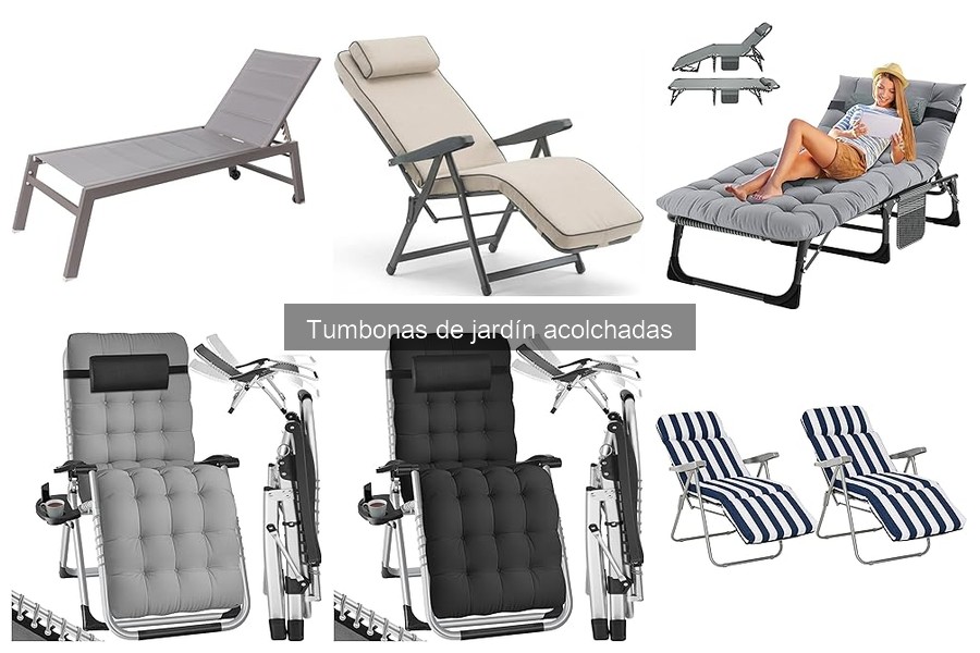 Mejores tumbonas de jardín acolchadas para espacios pequeños