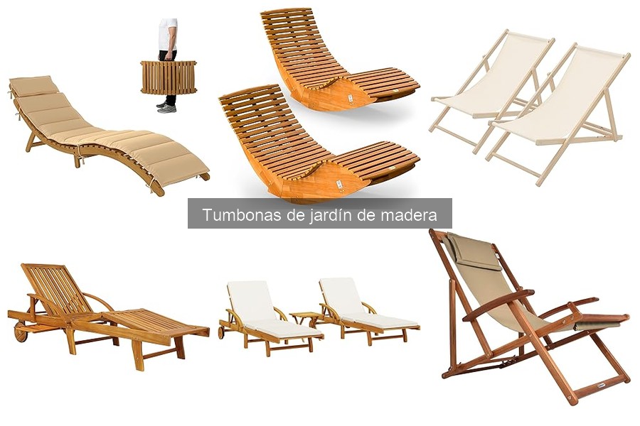 Mejores tumbonas de jardín de madera para espacios pequeños