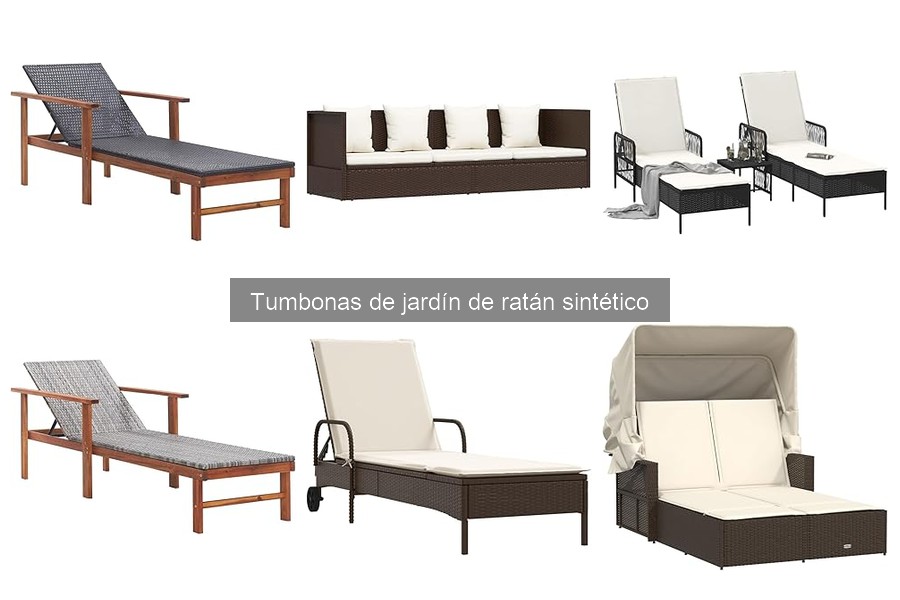 Mejores tumbonas de jardín de ratán sintético en 2023