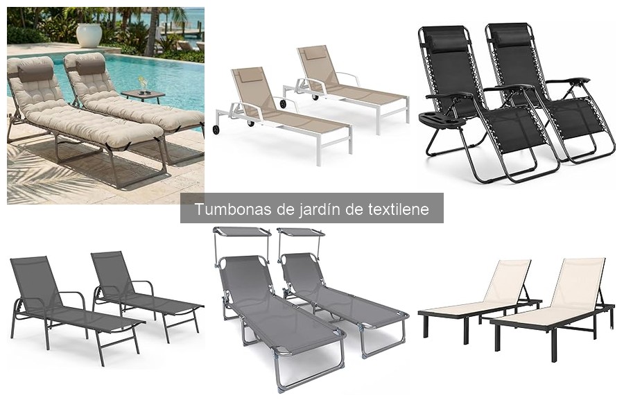 Mejores tumbonas de jardín de textilene para exteriores