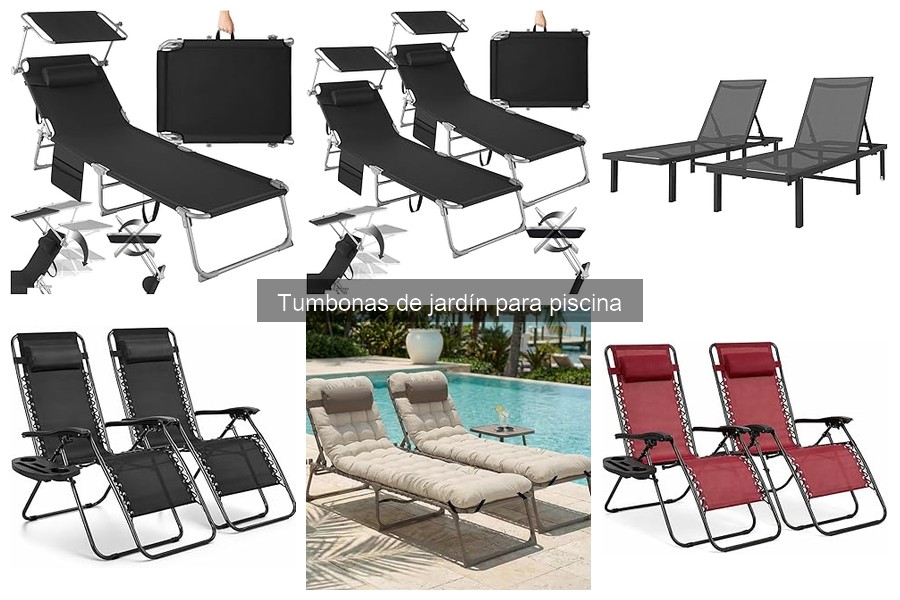 Mejores tumbonas de jardín para piscina en 2023: comparativa