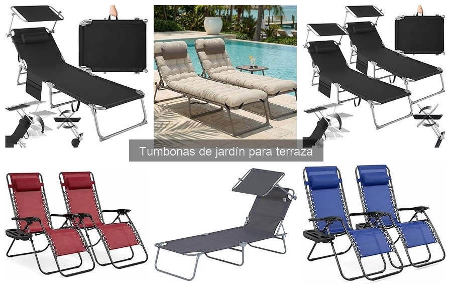 Mejores tumbonas de jardín para terrazas pequeñas: comparativa