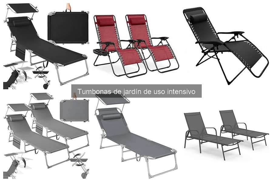 Mejores tumbonas de jardín para uso intensivo en 2023