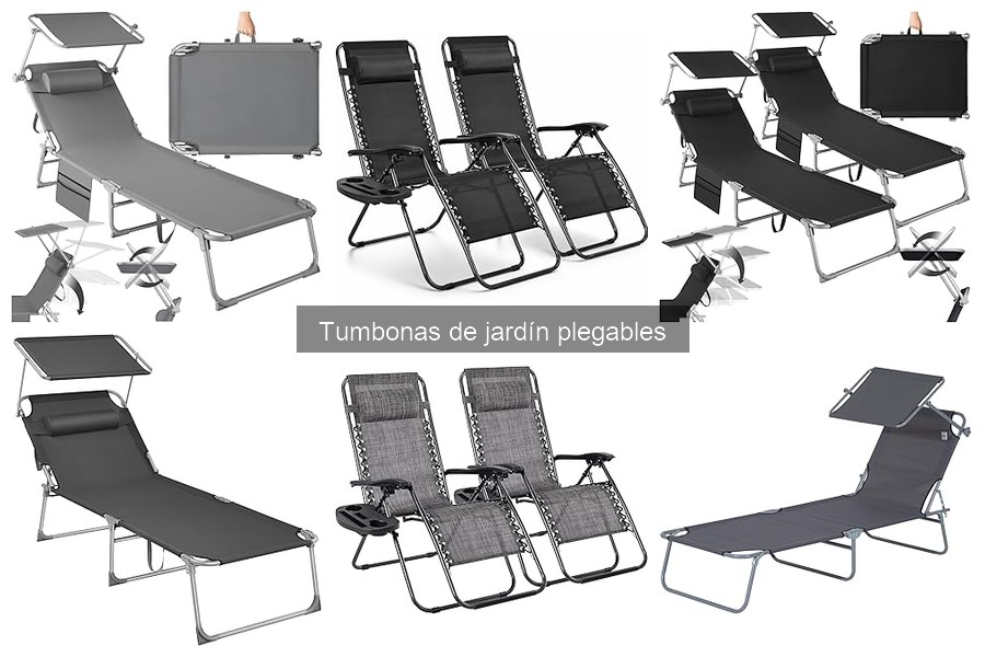 Mejores tumbonas de jardín plegables para espacios pequeños