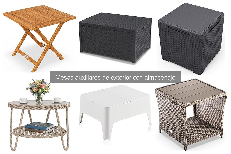 Mesas Auxiliares de Exterior con Almacenaje: Características y Tipos