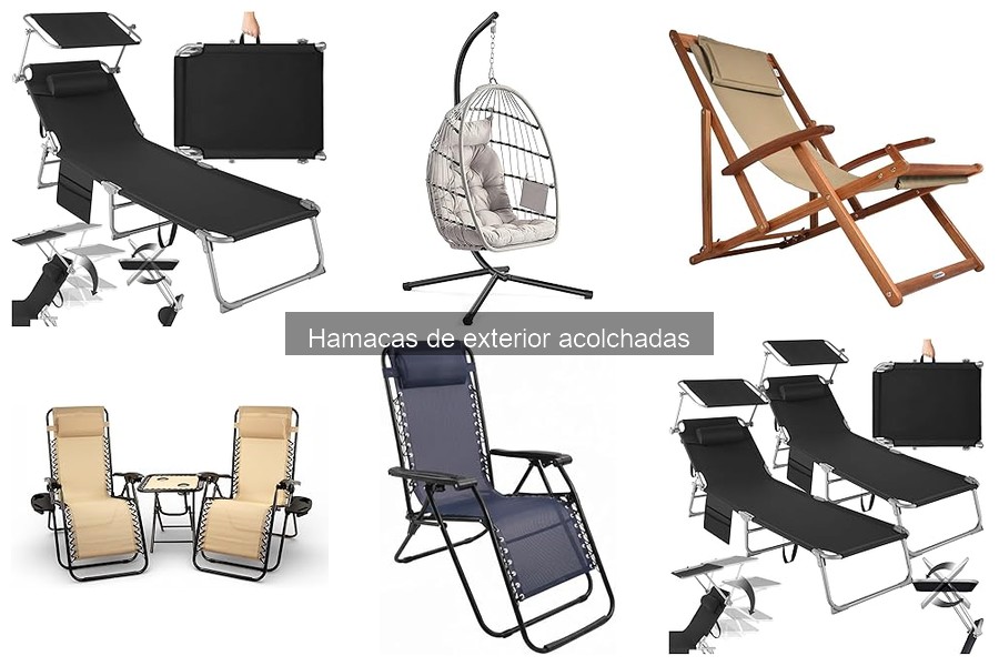 Ofertas en hamacas de exterior acolchadas para disfrutar al aire libre