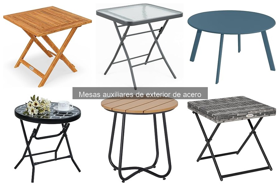 Ofertas en Mesas Auxiliares de Exterior de Acero