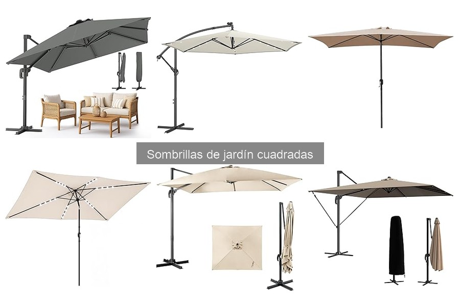 Ofertas en Sombrillas de Jardín Cuadradas | Descuentos Actualizados