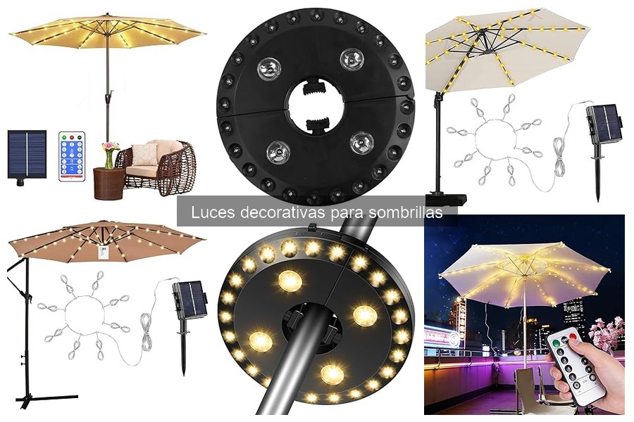 Ofertas imperdibles en luces decorativas para sombrillas