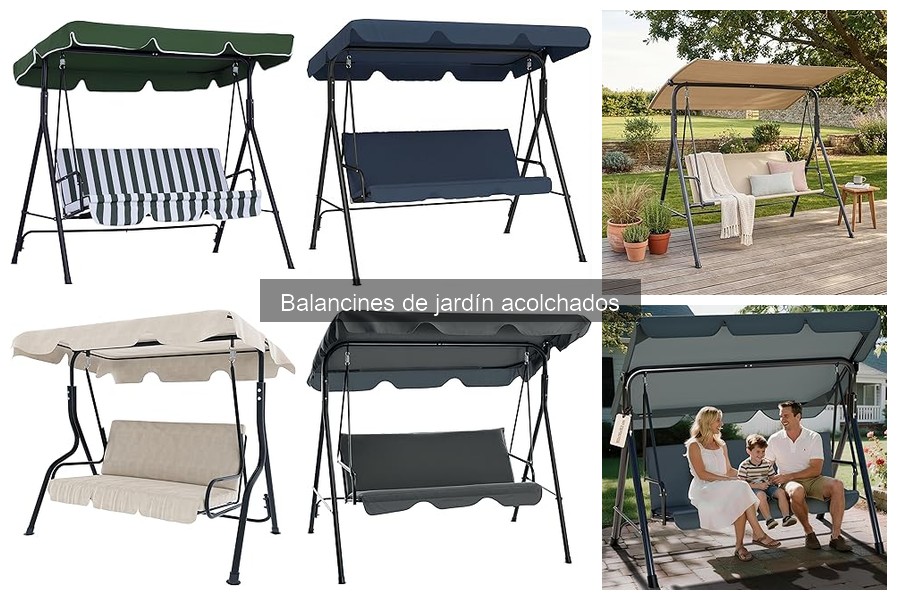 Ofertas y descuentos en balancines de jardín acolchados