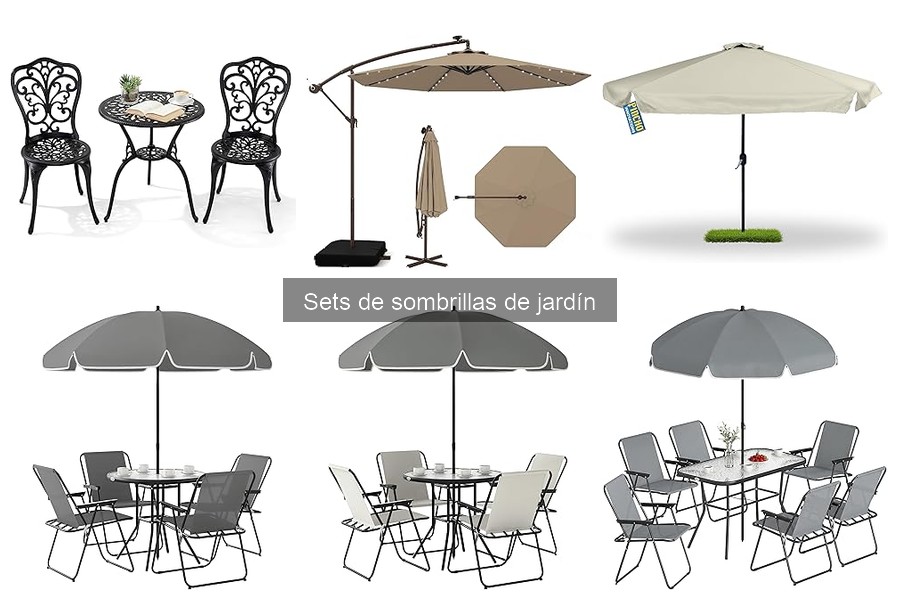 Ofertas y descuentos en sets de sombrillas de jardín