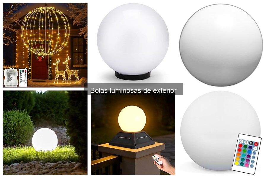 Opiniones de usuarios sobre bolas luminosas de exterior