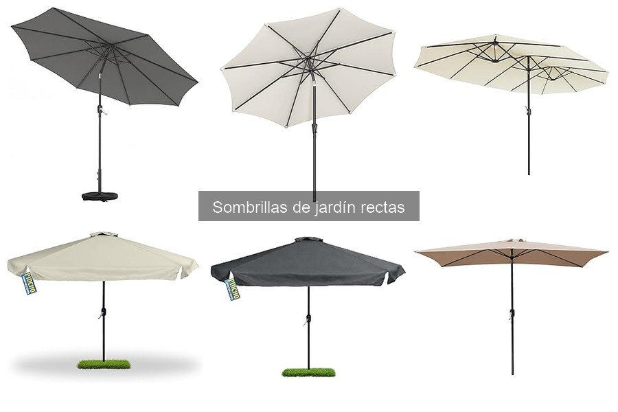 Opiniones de usuarios sobre sombrillas de jardín rectas