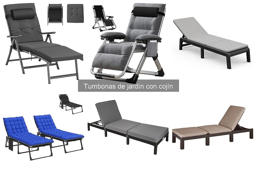 Opiniones reales sobre tumbonas de jardín con cojín