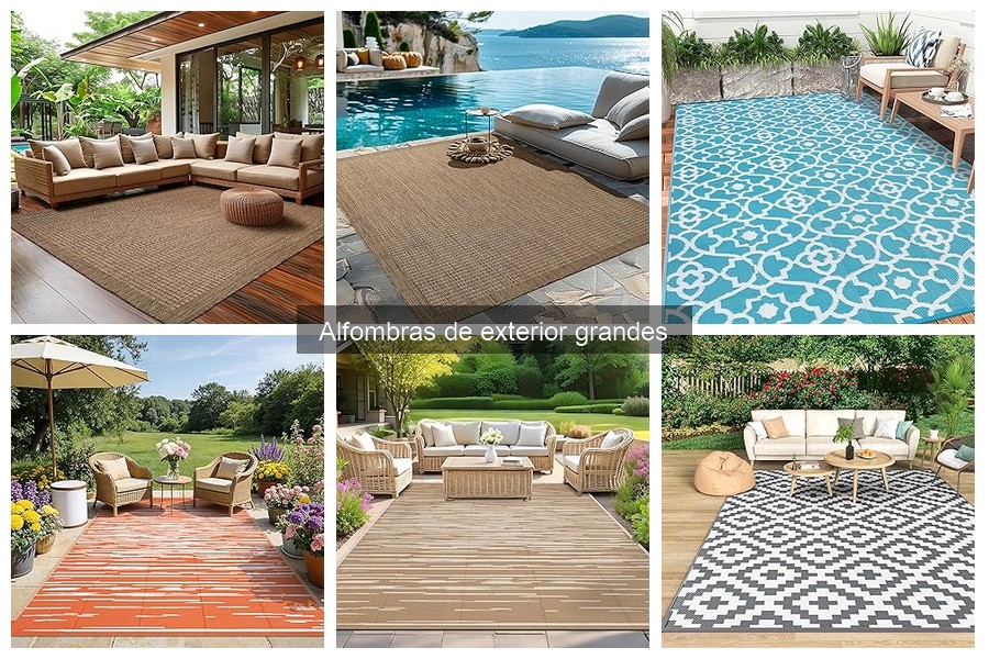 Opiniones sobre alfombras de exterior grandes: experiencias reales