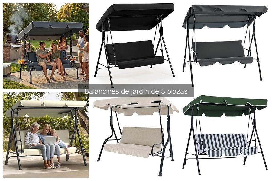 Opiniones sobre balancines de jardín de 3 plazas