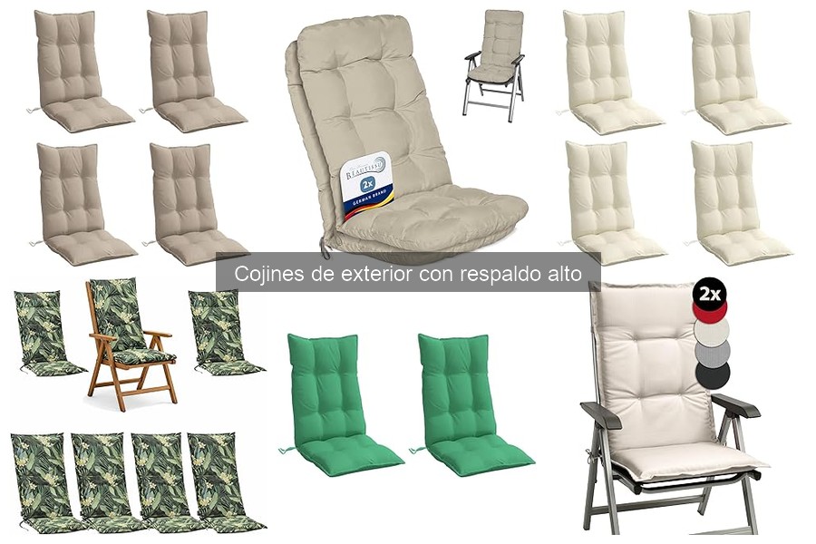 Opiniones sobre cojines de exterior con respaldo alto