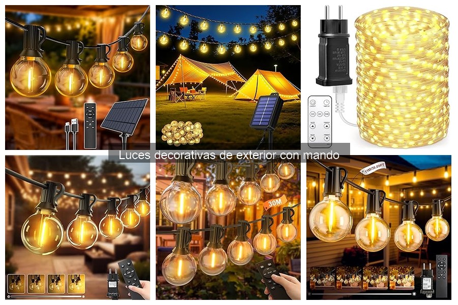 Opiniones sobre luces decorativas exteriores con mando
