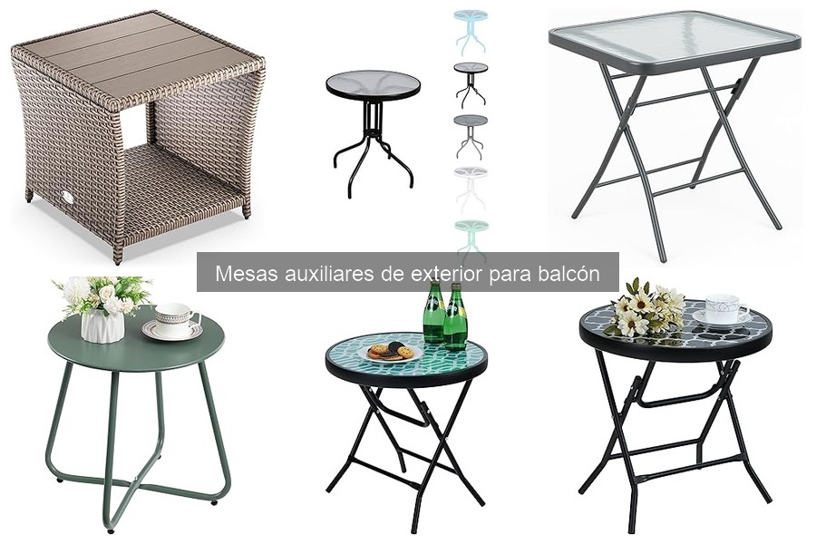 Opiniones sobre mesas auxiliares de exterior para balcón