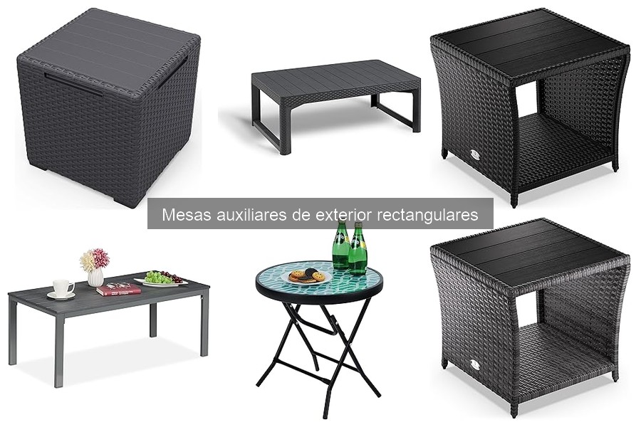 Opiniones sobre mesas auxiliares de exterior rectangulares