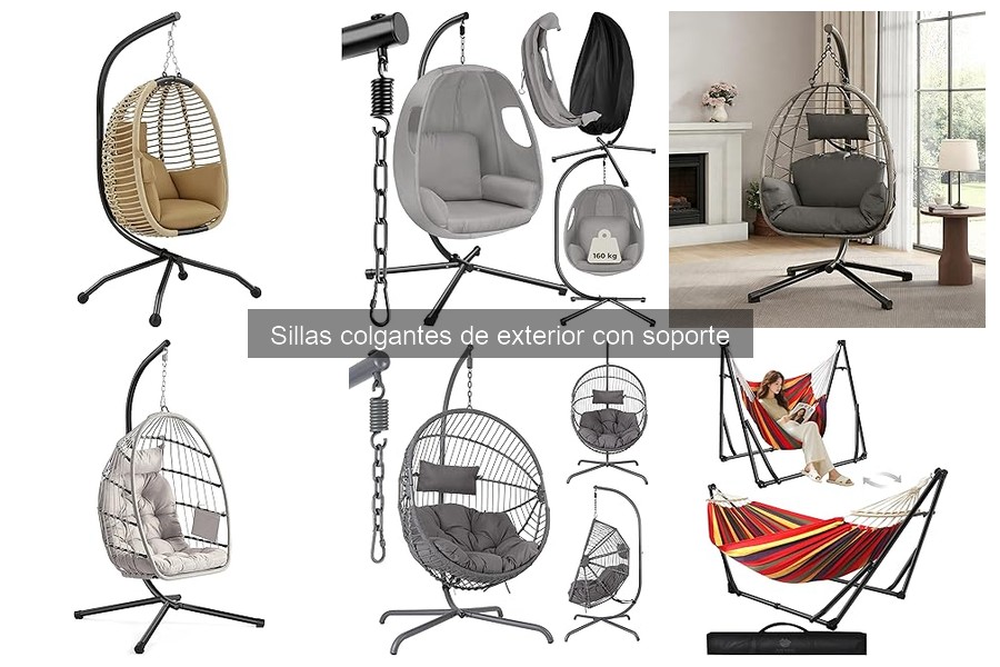 ** Opiniones sobre sillas colgantes de exterior con soporte