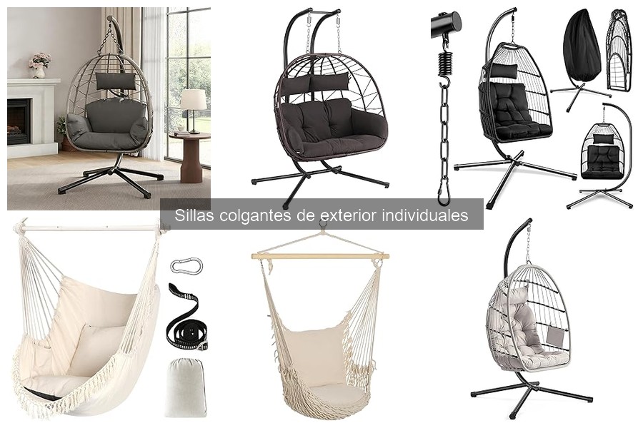 Opiniones sobre sillas colgantes de exterior individuales
